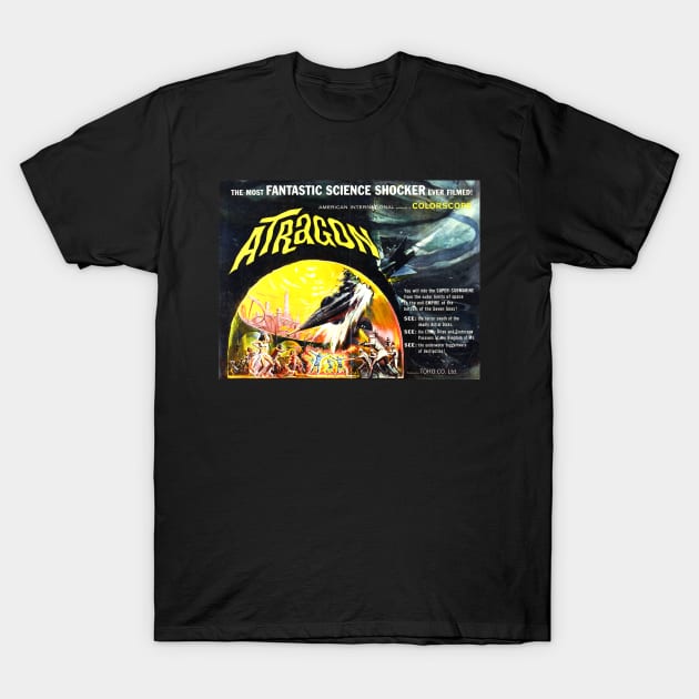 Classic Science Fiction Lobby Card - Atragon T-Shirt by Starbase79